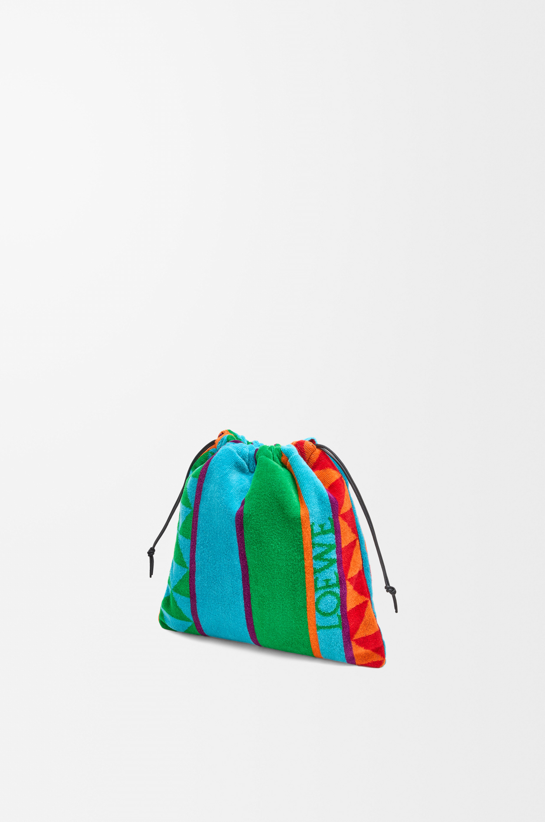Small drawstring pouch in terrycloth - 2