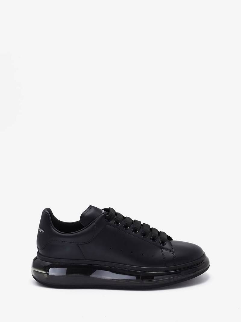 Men's Oversized Transparent Sole Sneaker in Black - 1