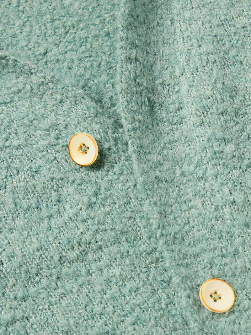 Oversized Cashmere, Alpaca and Silk-Blend Bouclé  Cardigan 6
