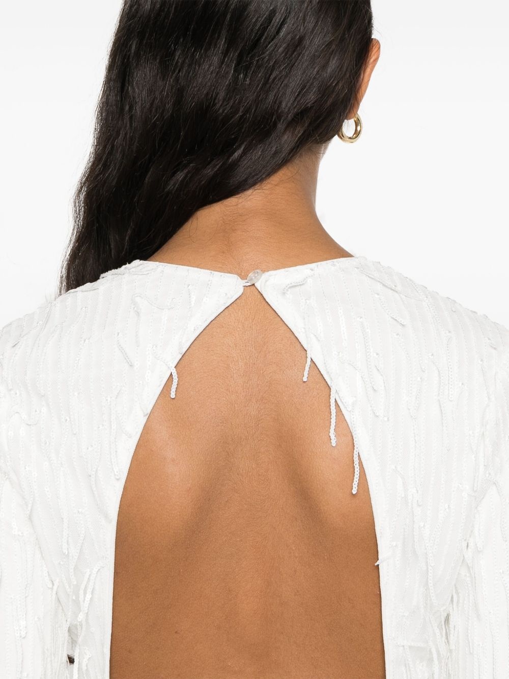 open-back mini dress - 5