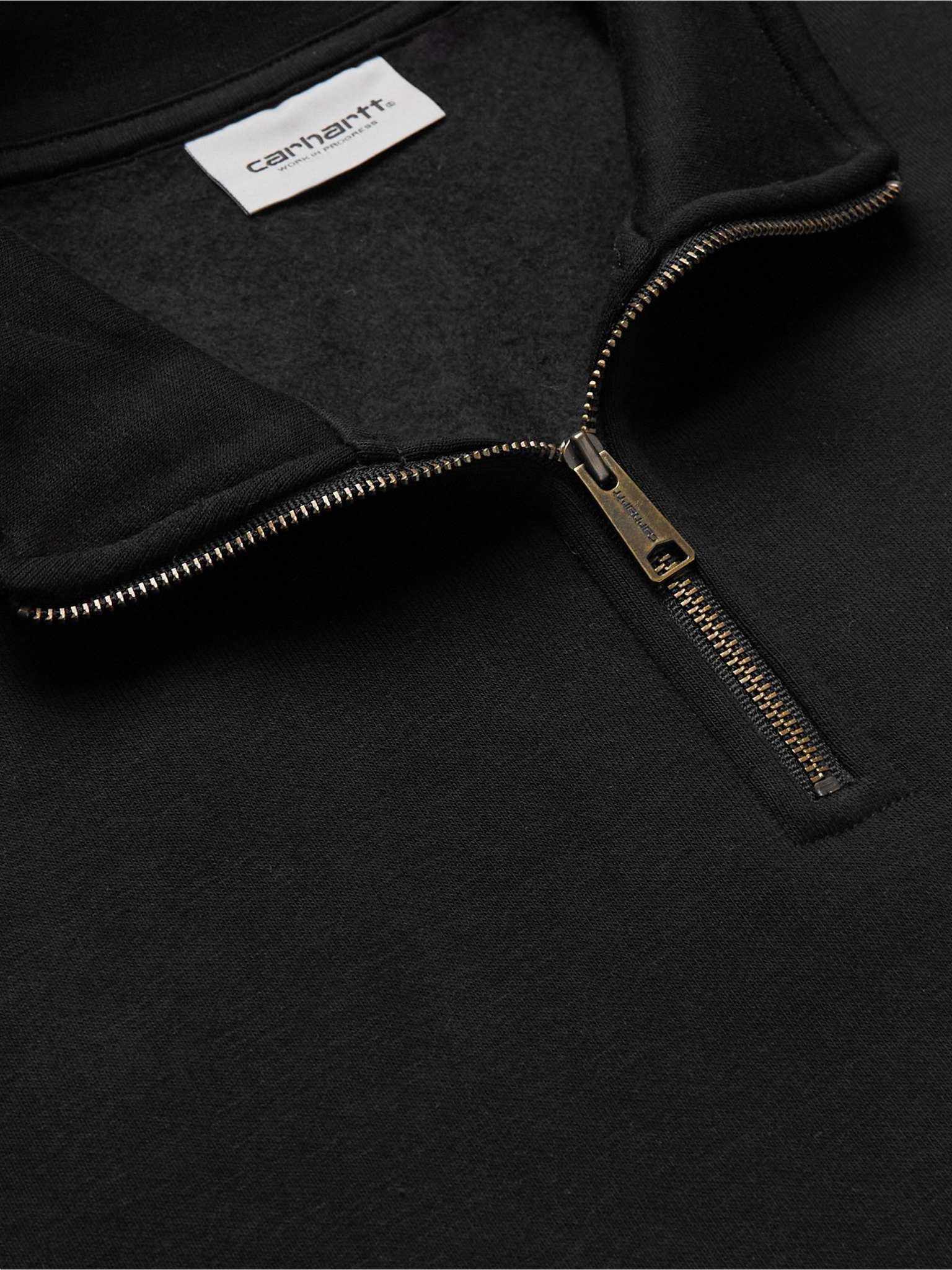 Chase Logo-Embroidered Cotton-Blend Jersey Half-Zip Sweatshirt - 5