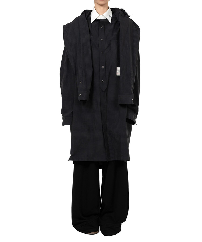 Sleeve Layered Check Shirt Dress 11