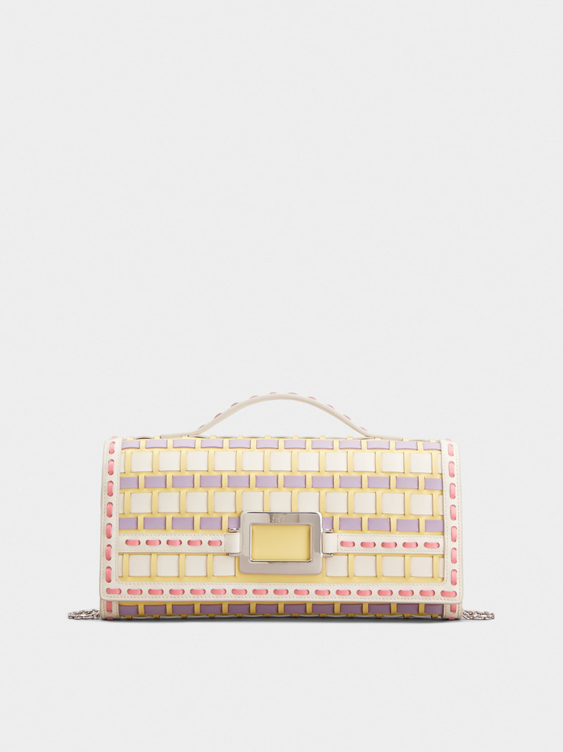 Belle Vivier Clutch in leather 1