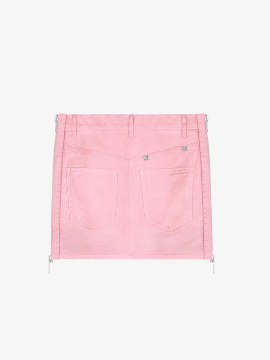 MINI SKIRT IN SEQUINED DENIM - 2