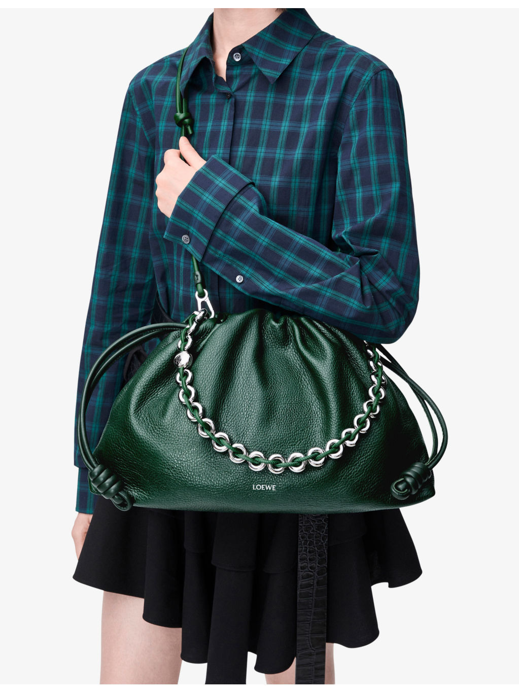 Flamenco large leather shoulder bag - 2