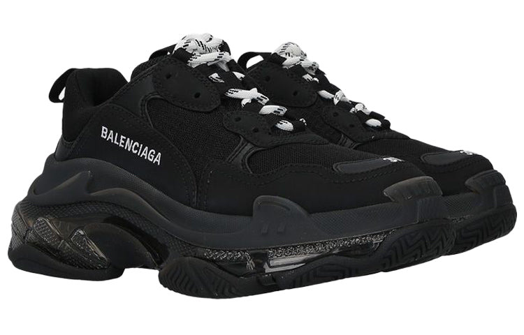 (WMNS) Balenciaga Triple S Sneaker 'Clear Sole - Black' 544351W2FB11000 - 3