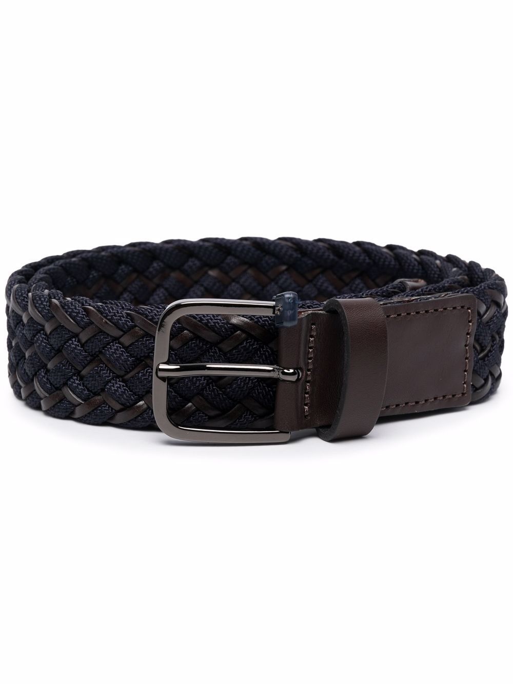 woven two-tone belt - 1