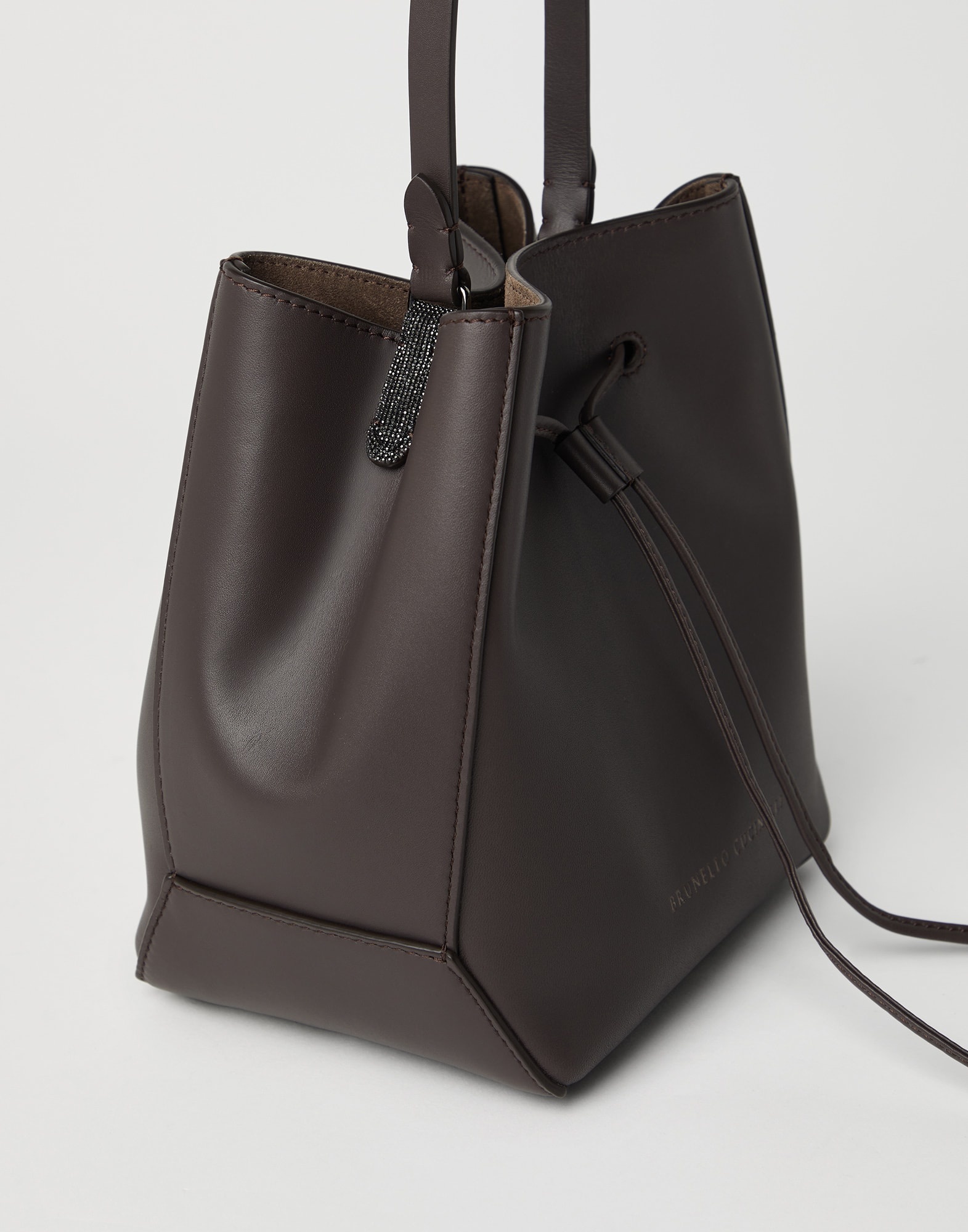 BC Duo small bucket bag in calfskin with monili - 3