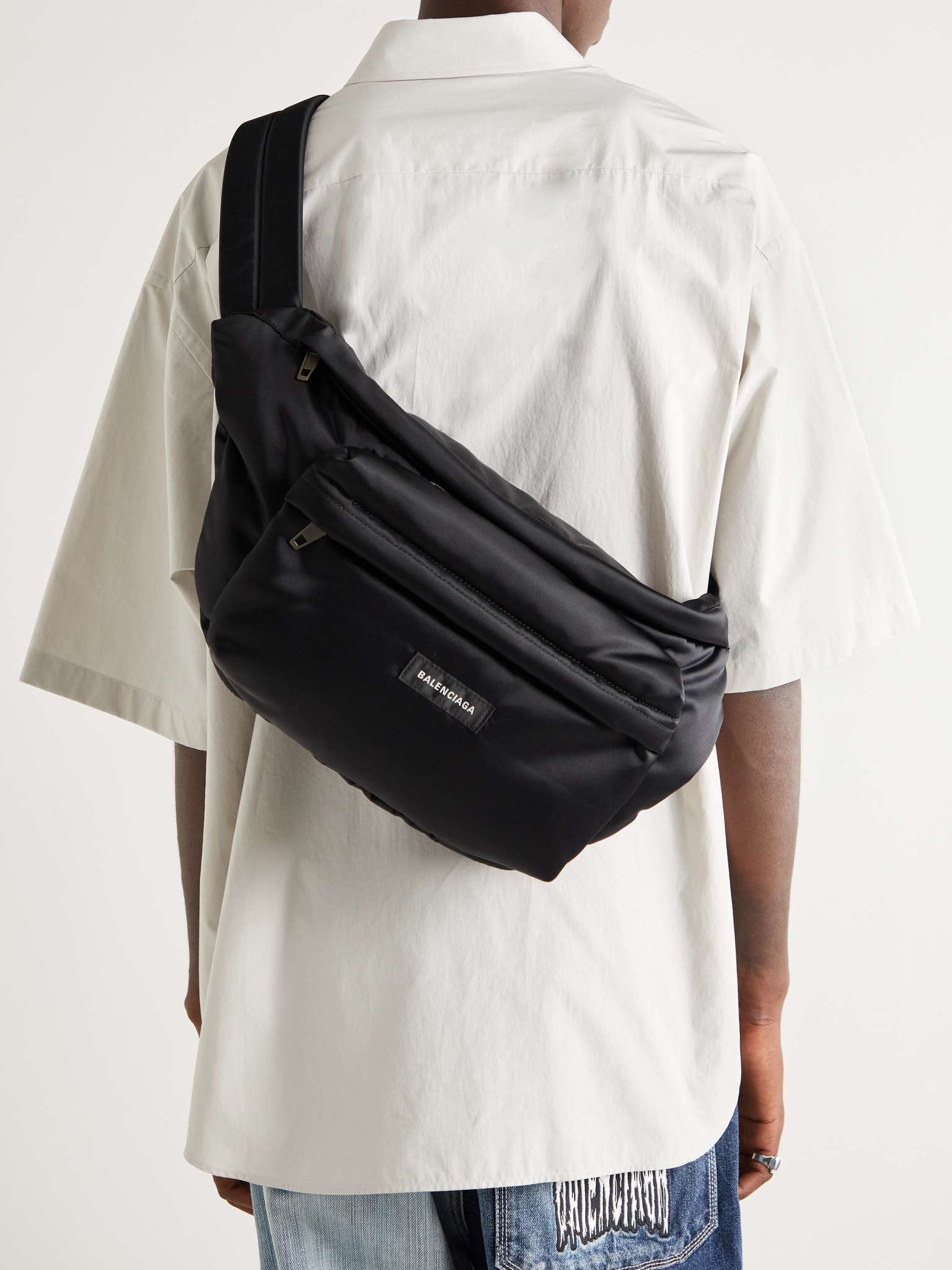 Oversized Nylon Belt Bag - 2