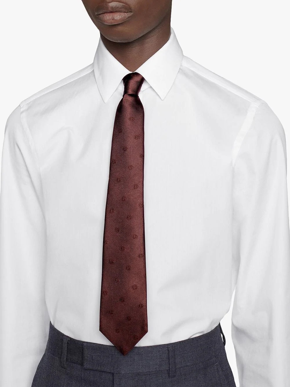 Double G jacquard tie - 3