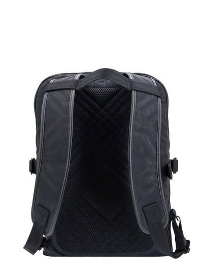 Burberry Nylon and leather backpack with check motif outlook