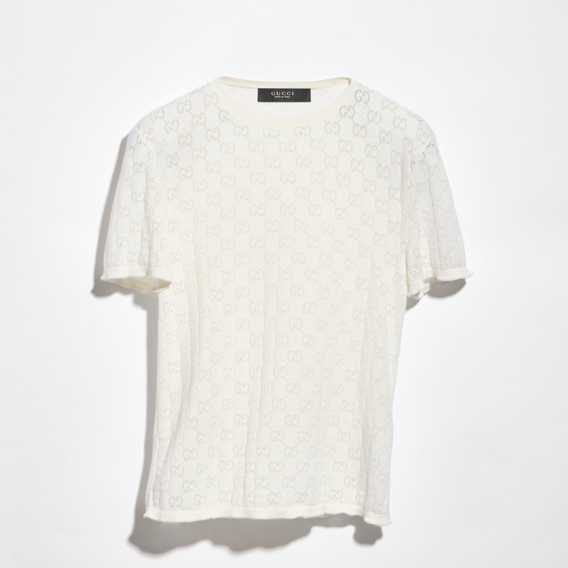 GG cotton devoré T-shirt - 1