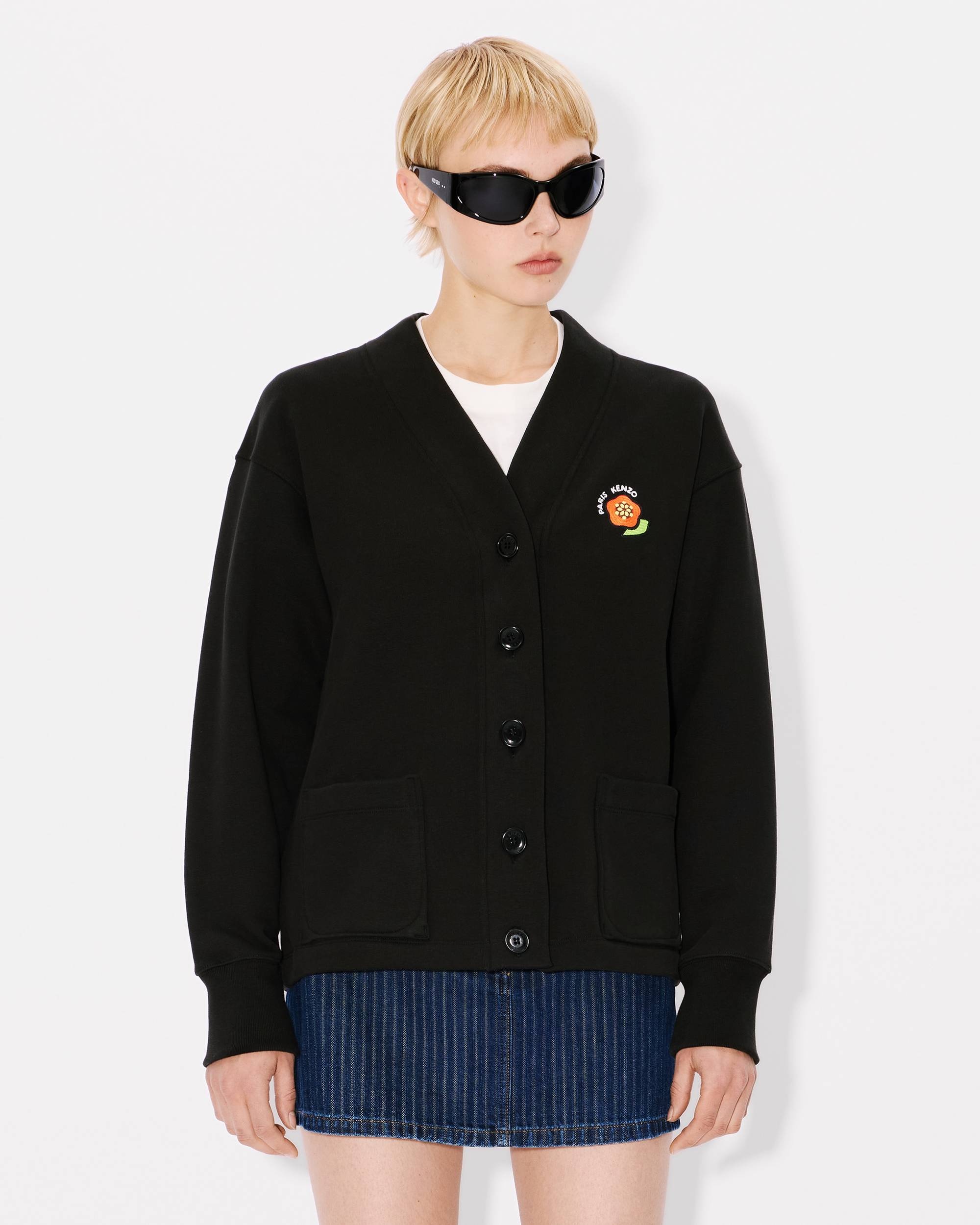 'KENZO Pop' embroidered cotton cardigan - 3