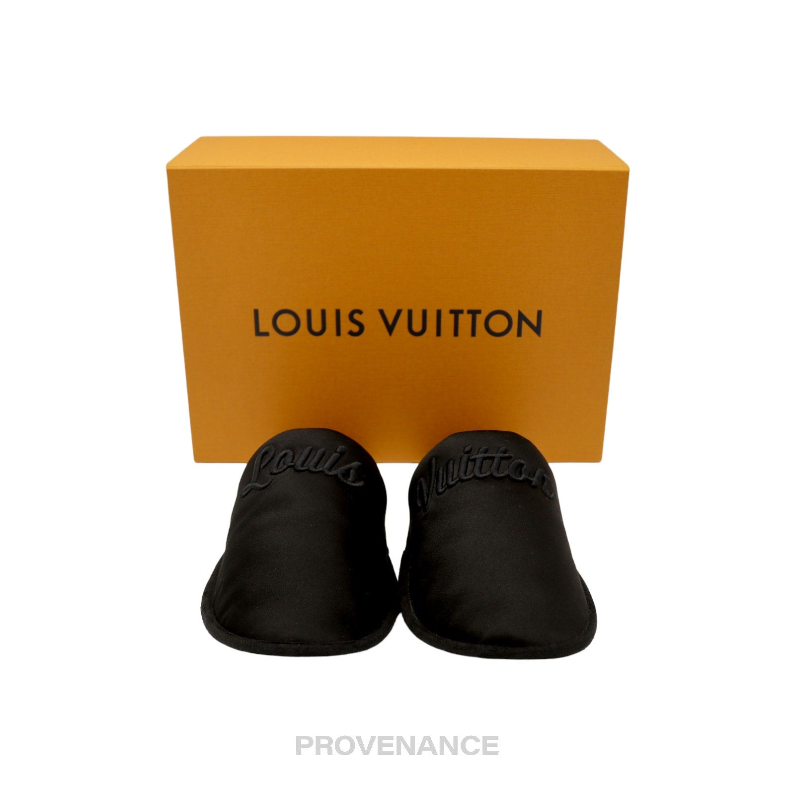Louis Vuitton Slipper - Script Embroidered Black - 3