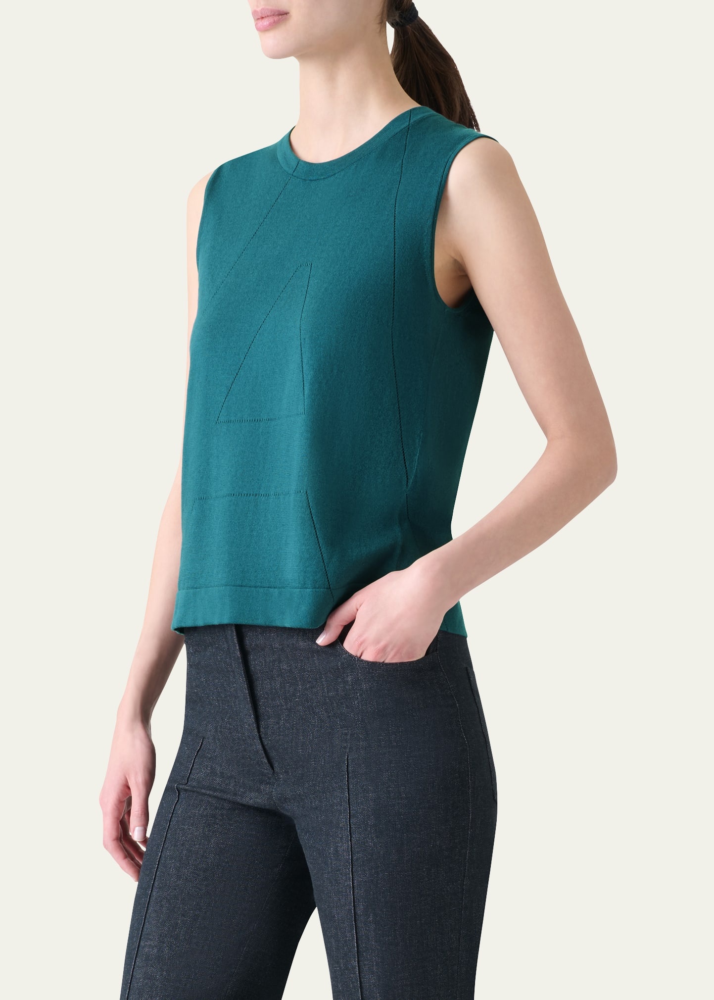 Sea Island Cotton Tank Top - 4