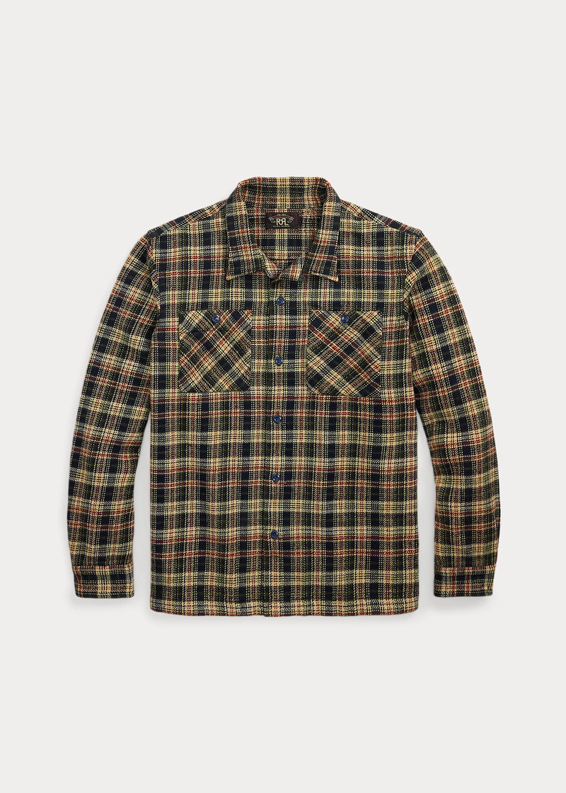 Plaid Twill Camp Shirt 1