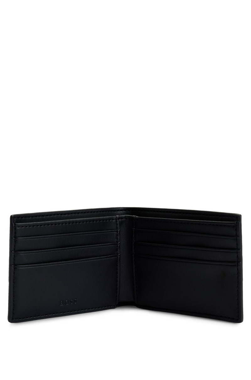 BOSS FAUX-LEATHER WALLET WITH SIGNATURE-STRIPE DETAILS outlook