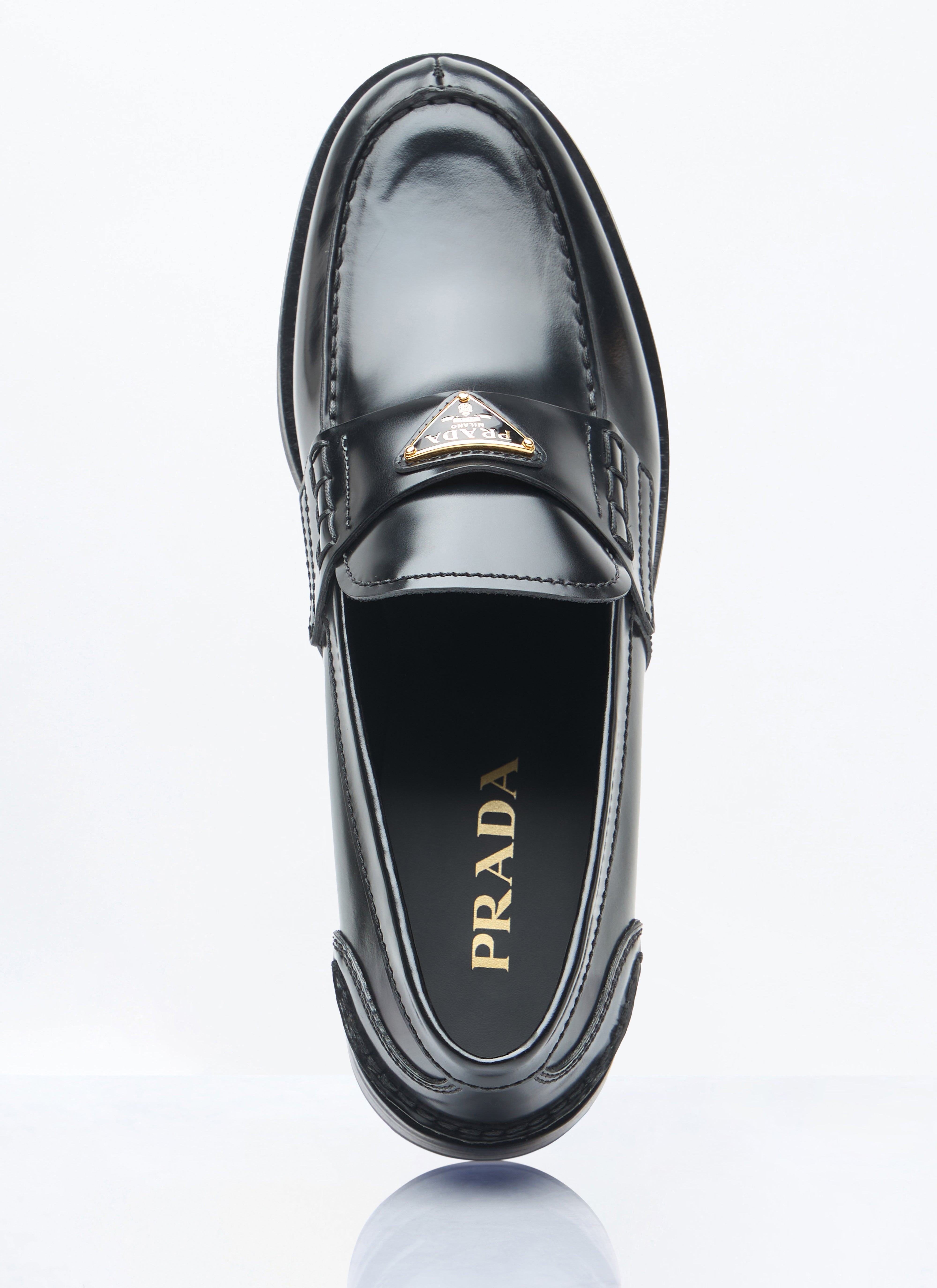 Prada Women Brushed Leather Loafers - 7