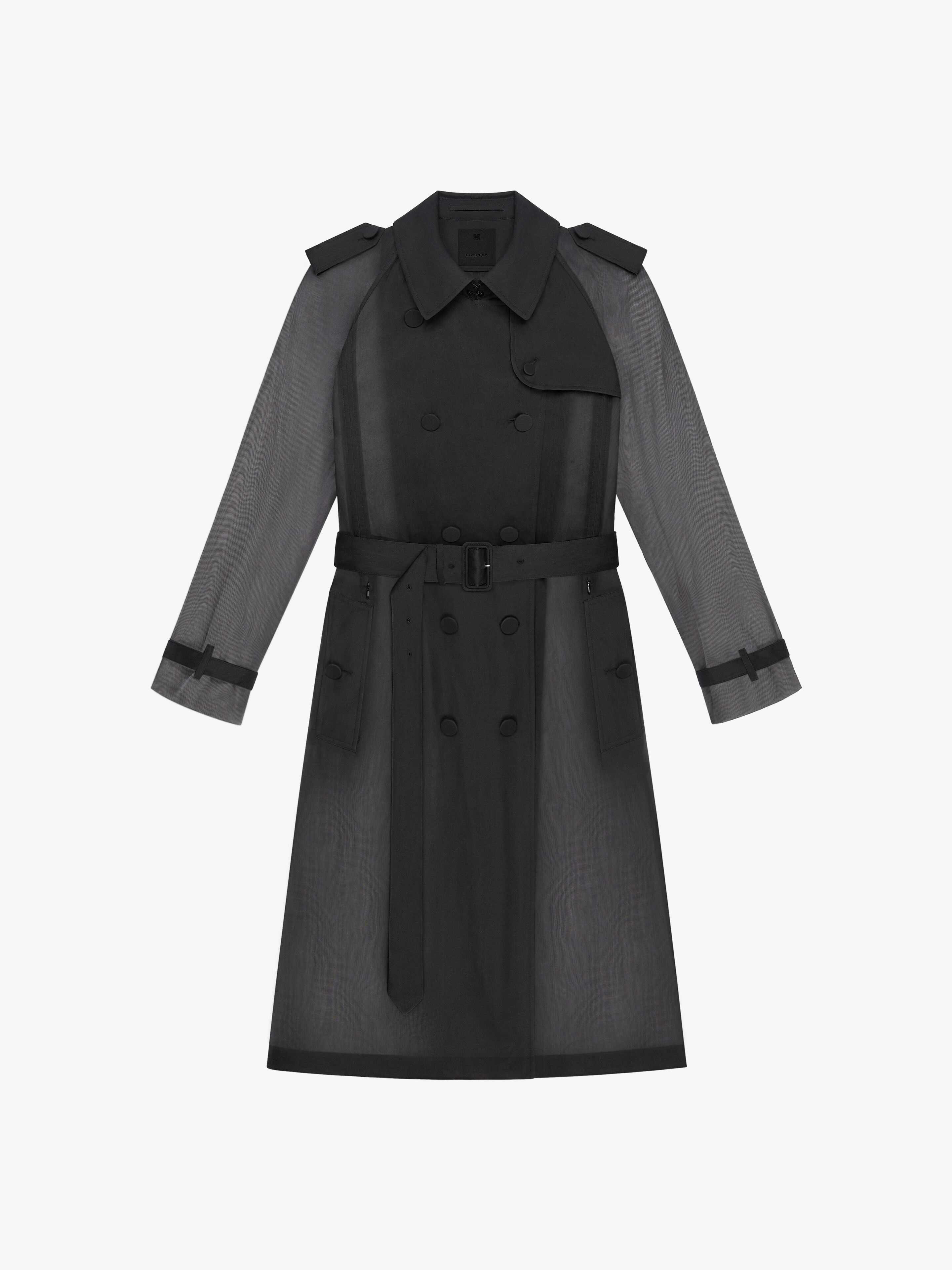 OVERSIZED TRENCH IN ORGANZA - 1
