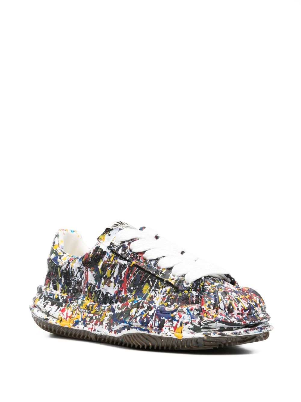 paint-splatter sneakers - 2