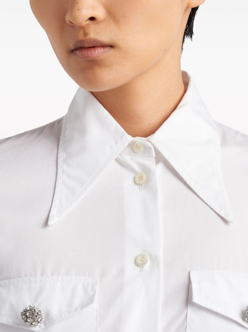 button-up poplin shirt - 4