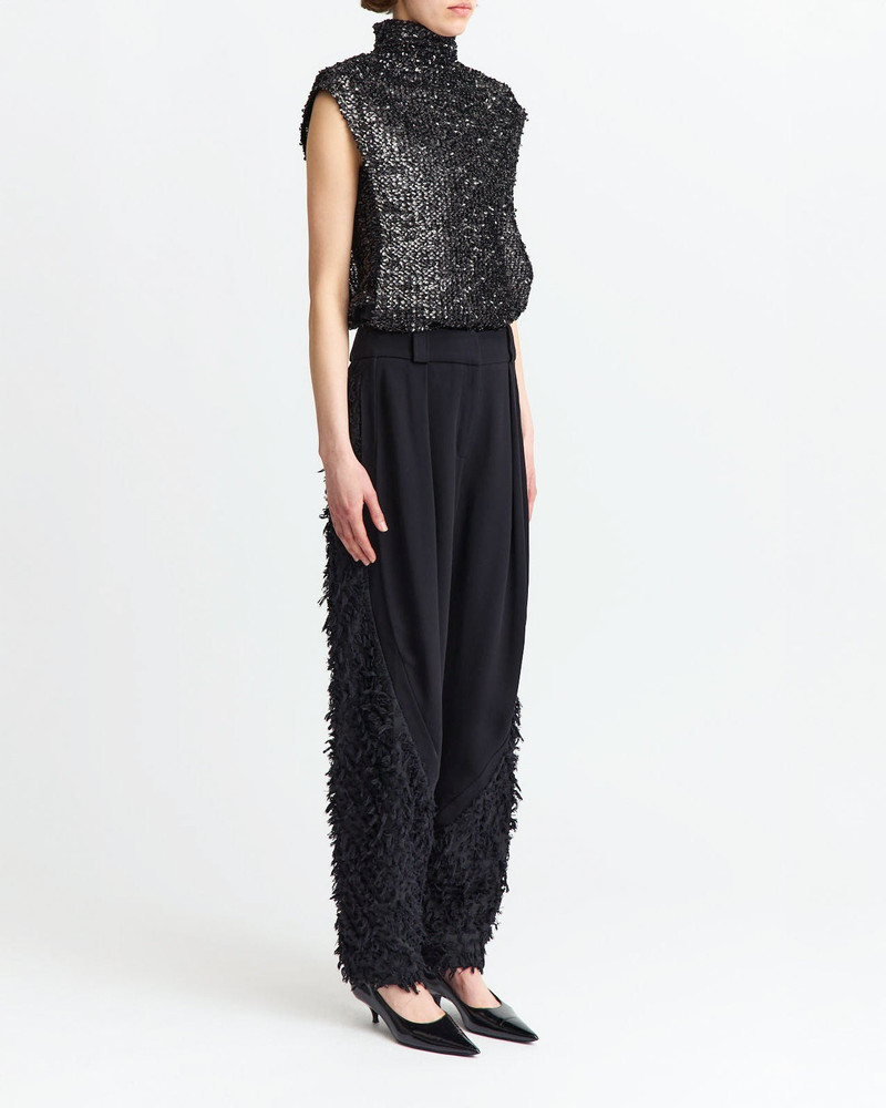 POLA TROUSER IN TEXTURED COTTON 3