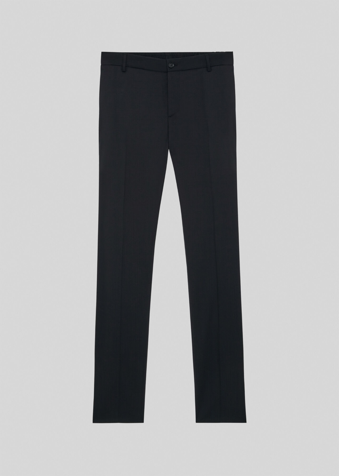 Wool Blend Formal Trousers - 1