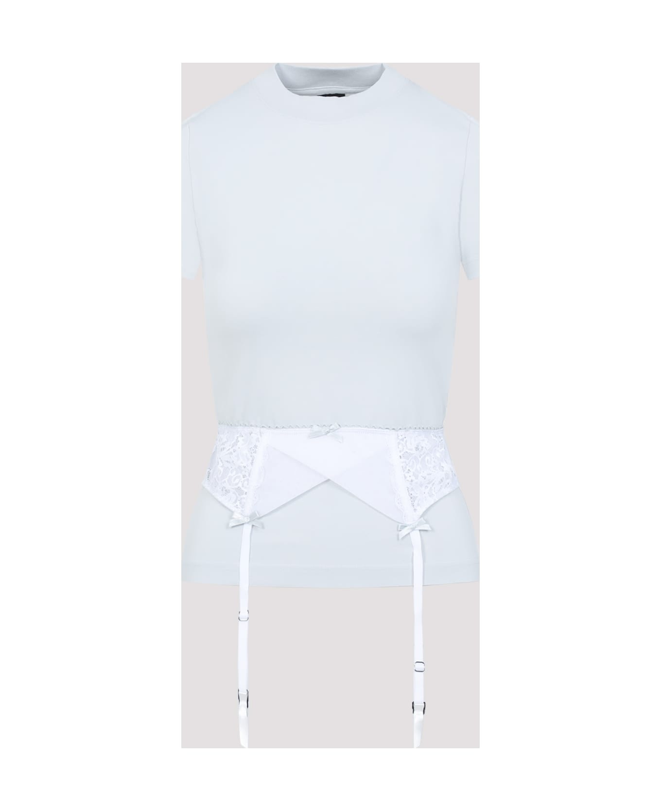 Chalk Stretch Cotton T-shirt - 3