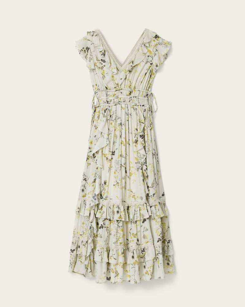 CANTO FLORAL RUFFLED MAXI DRESS 1