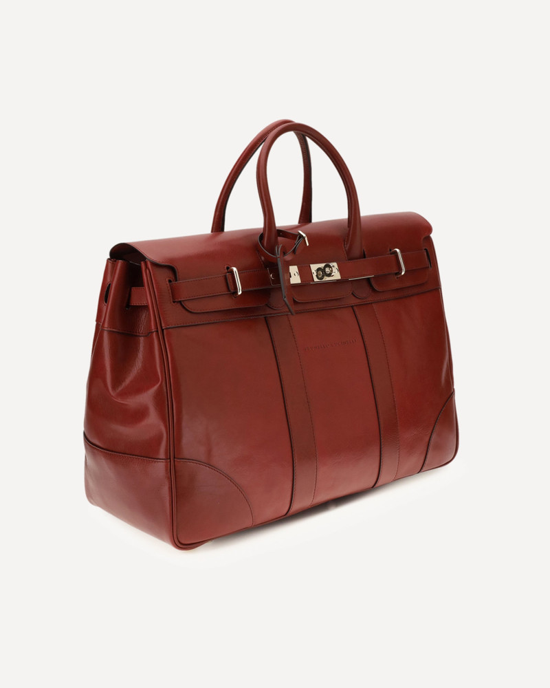 Brunello Cucinelli Leather Country Travel Bag outlook