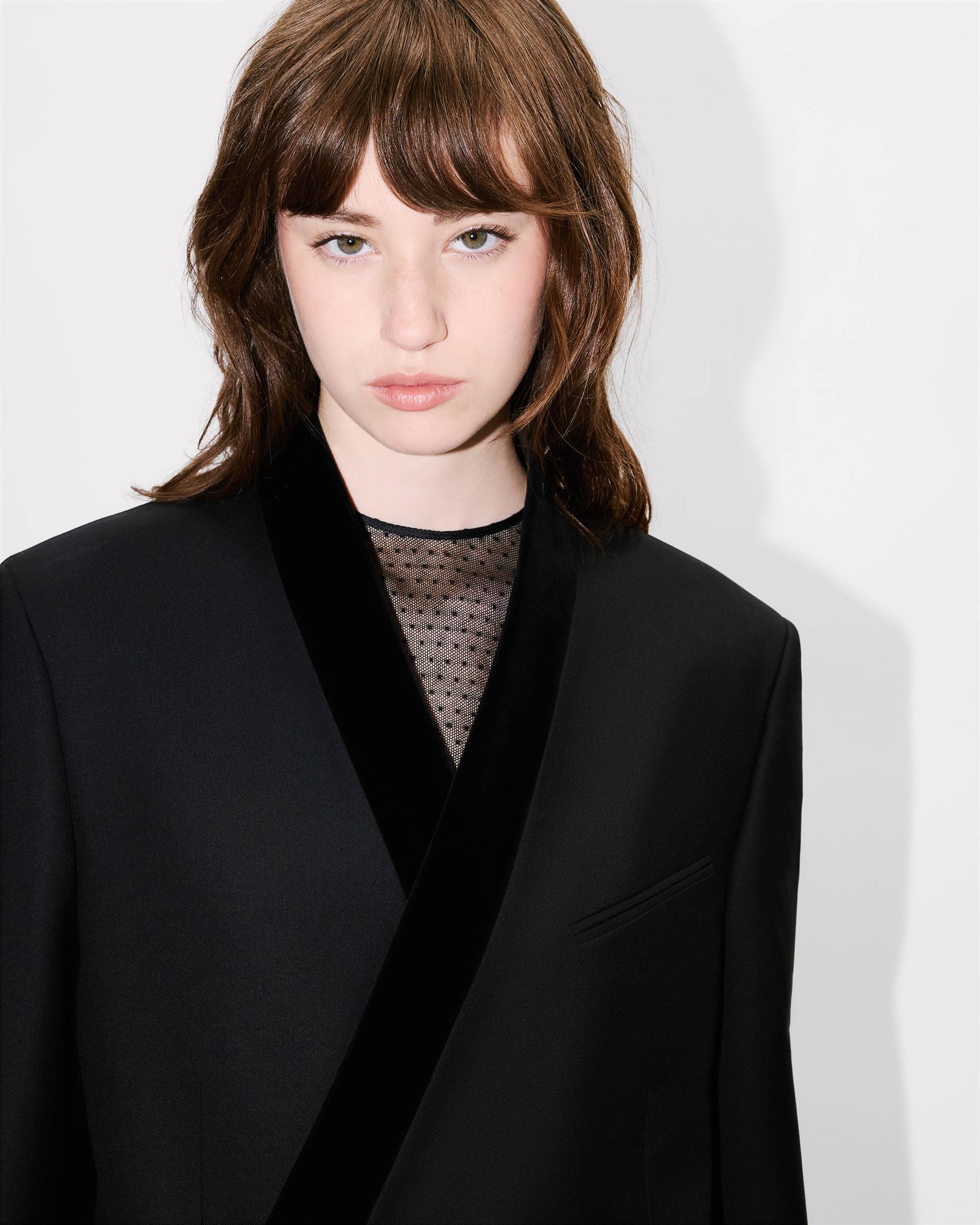 Kimono blazer in virgin wool - 6