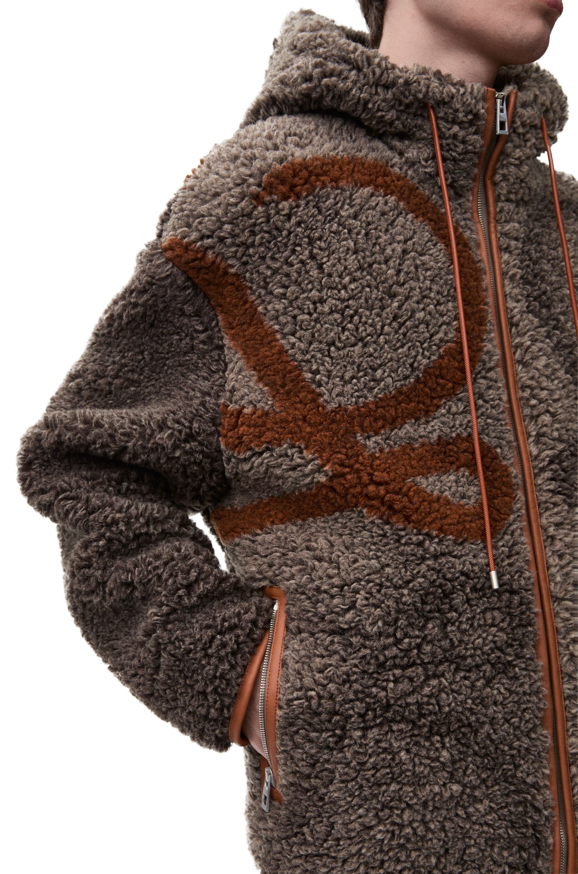 Hooded jacket in wool blend - 5