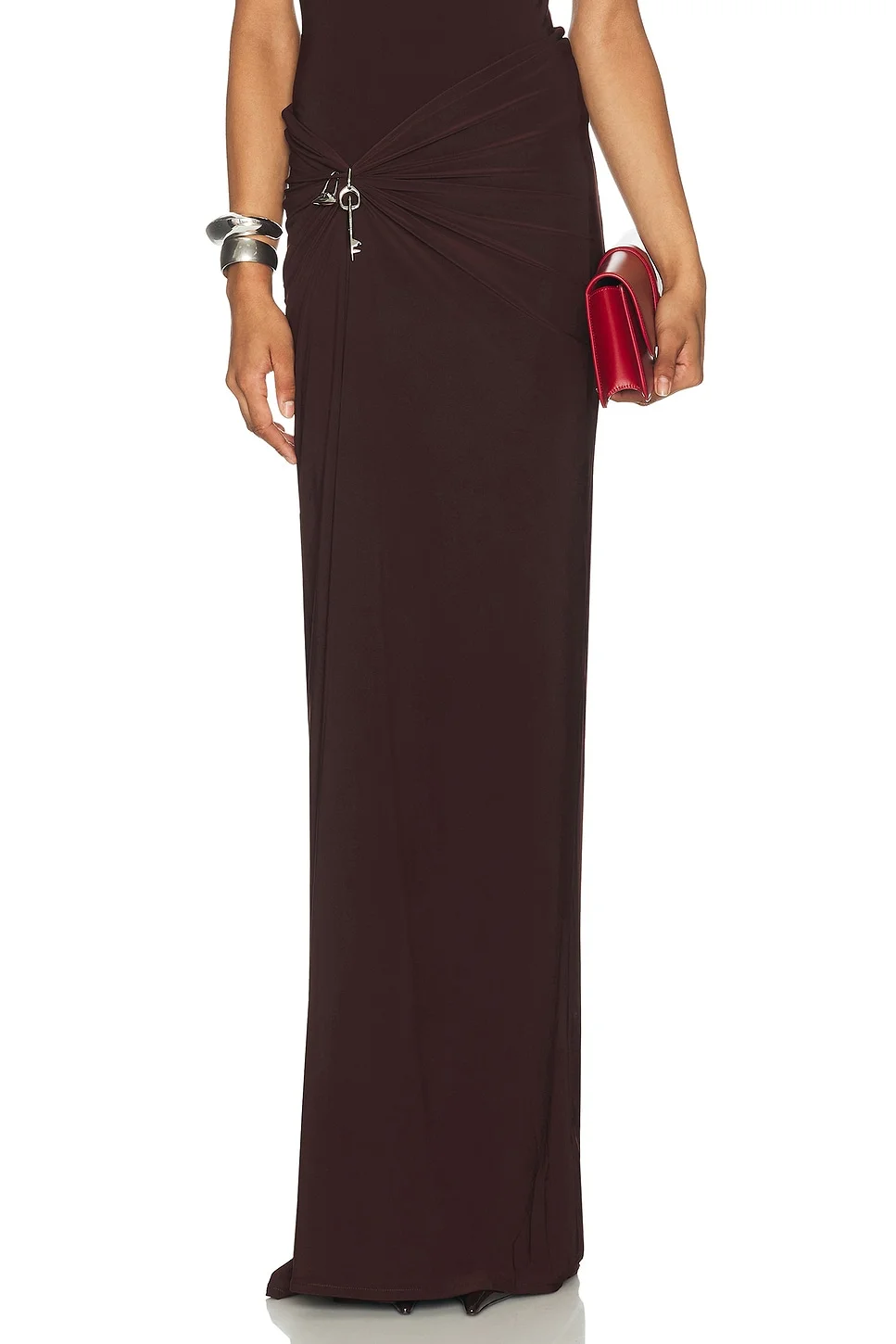 Relic Charms Draped Maxi Skirt - 1