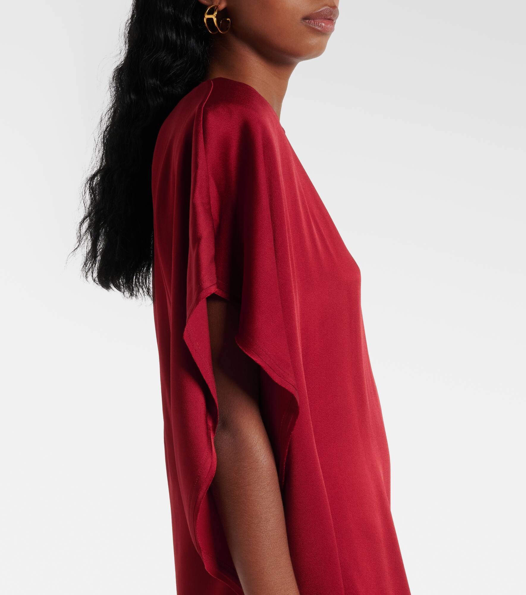 Draped jersey minidress - 5