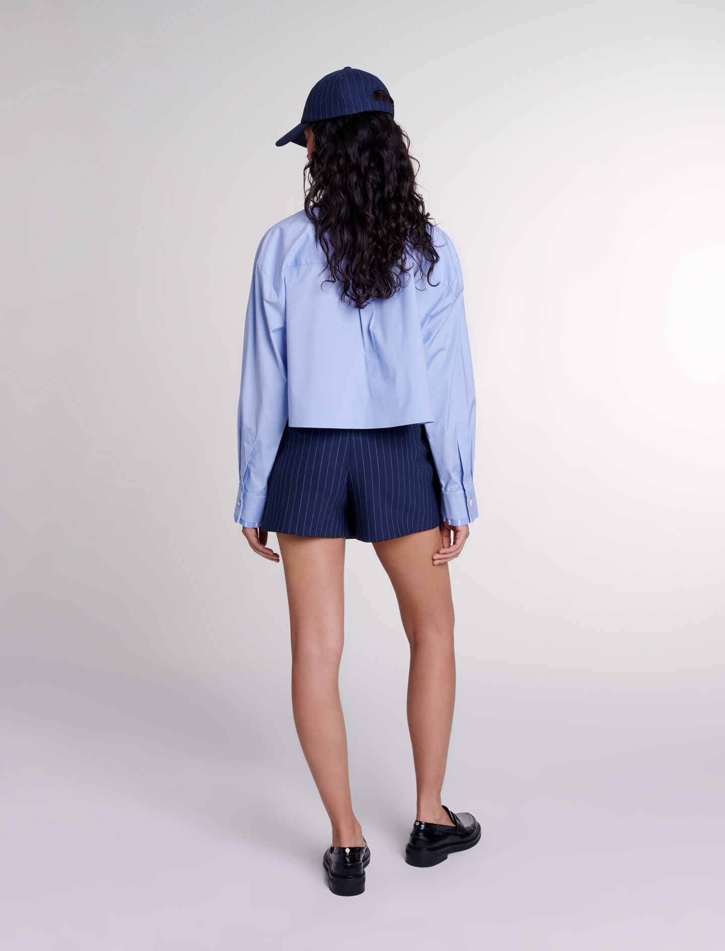 Striped layered effect shorts - 4