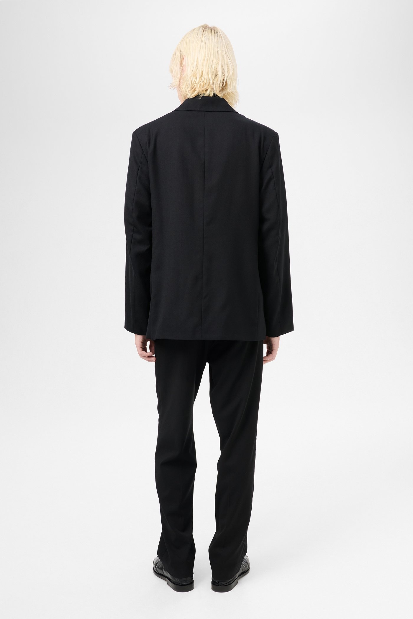 Unconstructed DB Blazer Black Panama Wool - 6