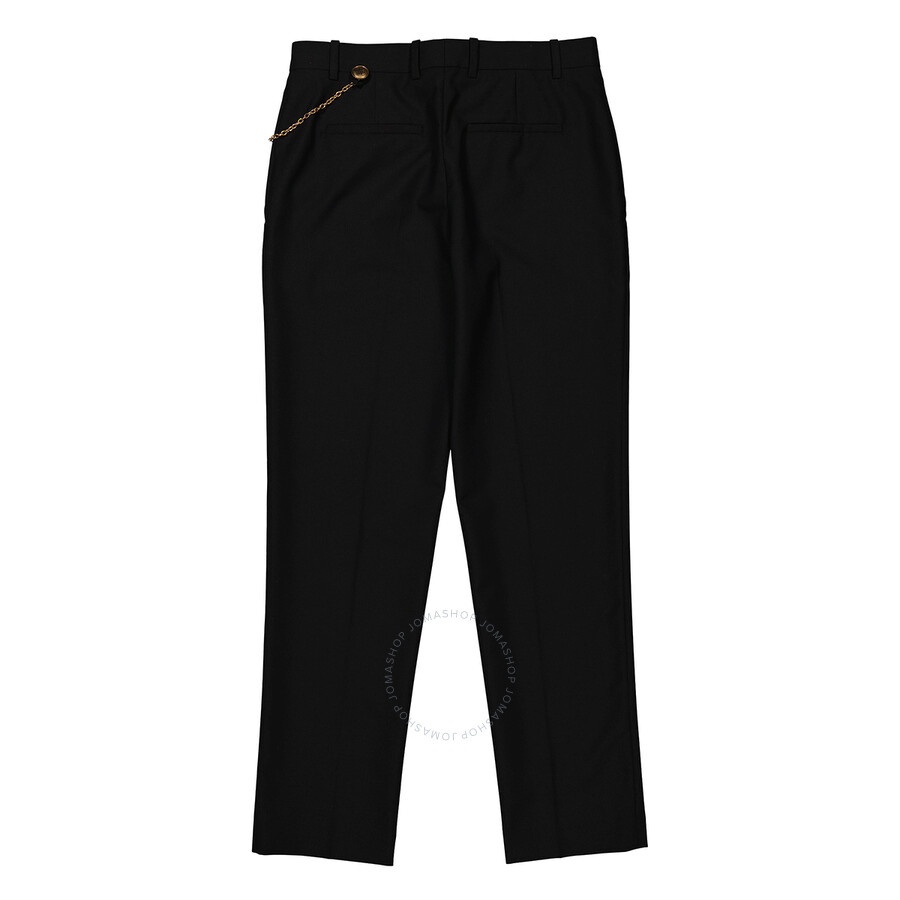 Givenchy Ladies Black Wool Cigarette Chain Trousers - 2