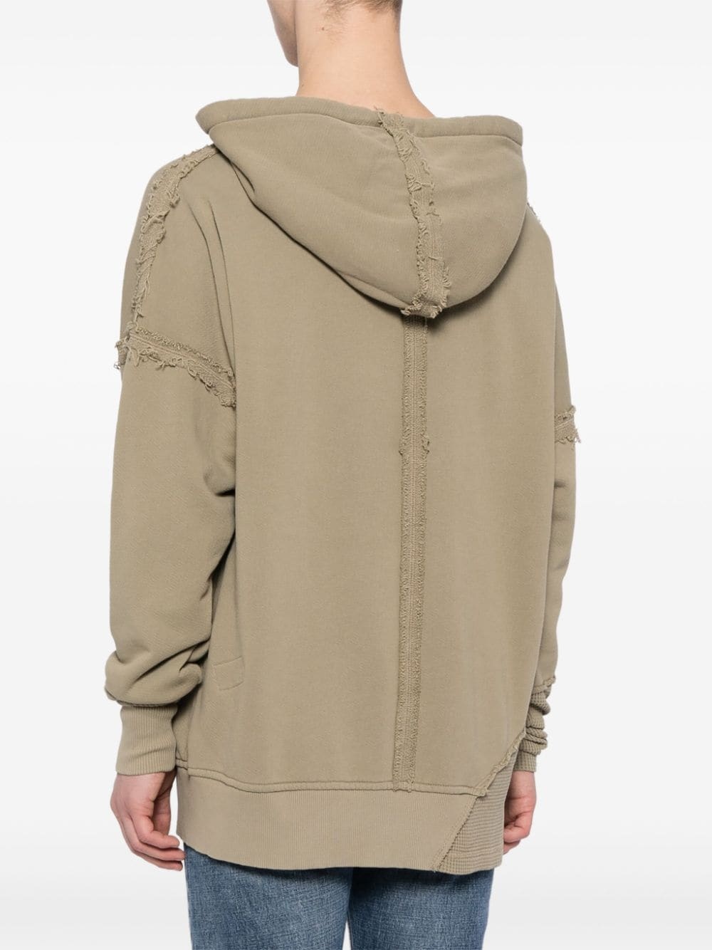 DISTRESSED COTTON HOODIE - 4