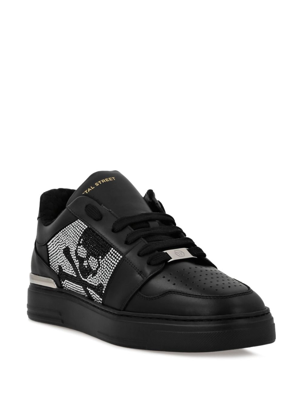 Crystal Lo-Top Leather Sneakers - 2