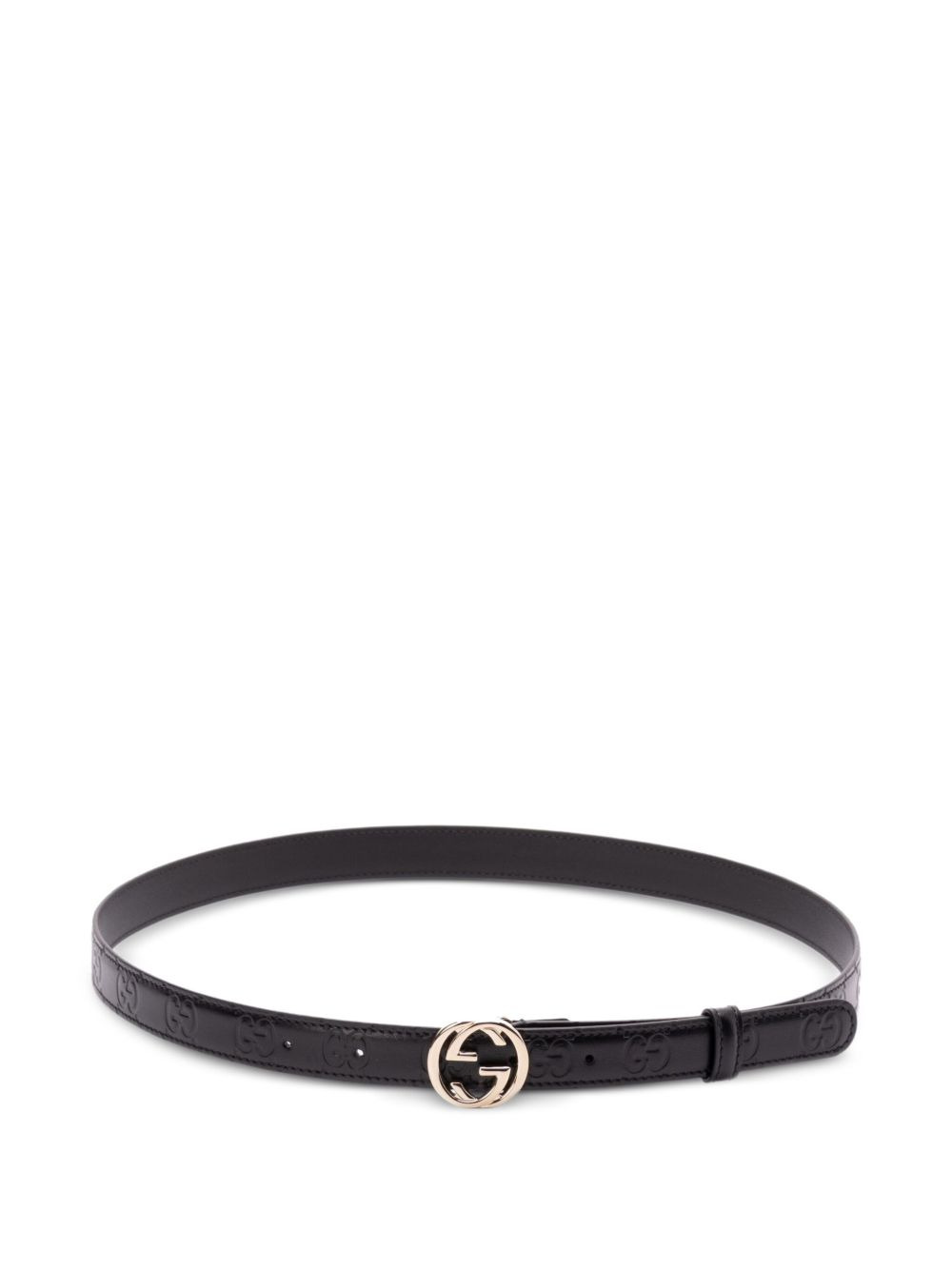 interlocking-G leather belt - 1