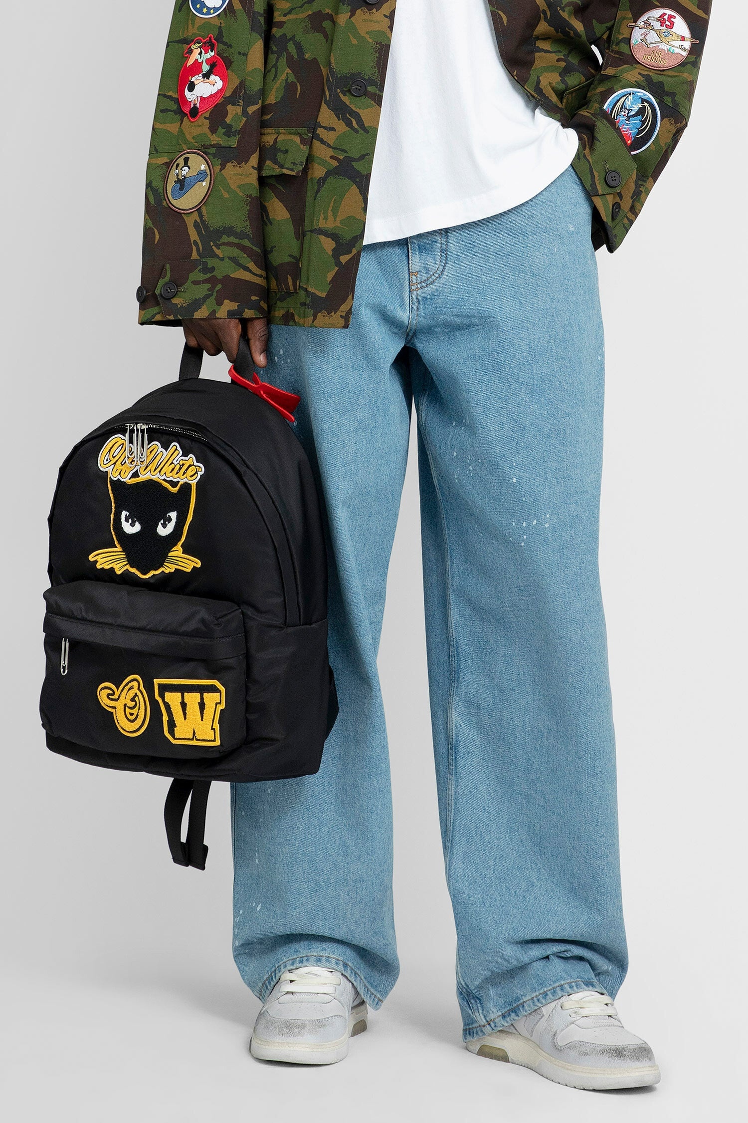 OFF-WHITE MAN BLUE JEANS - 1