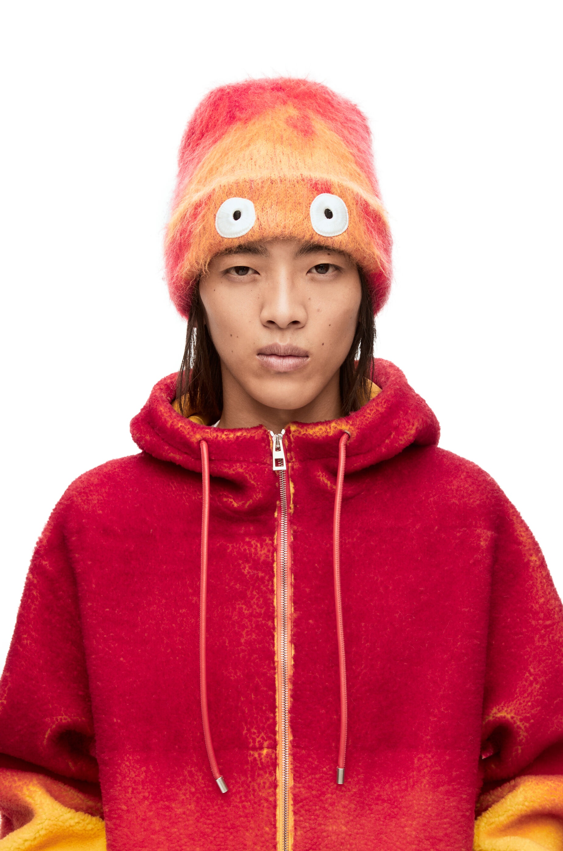 Calcifer beanie in mohair and wool blend - 2