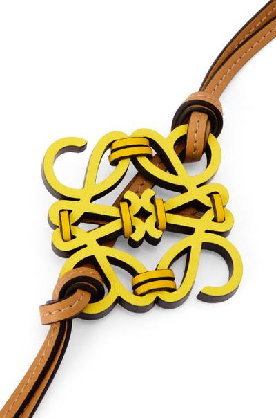 Loewe Knotted Anagram charm in calfskin outlook