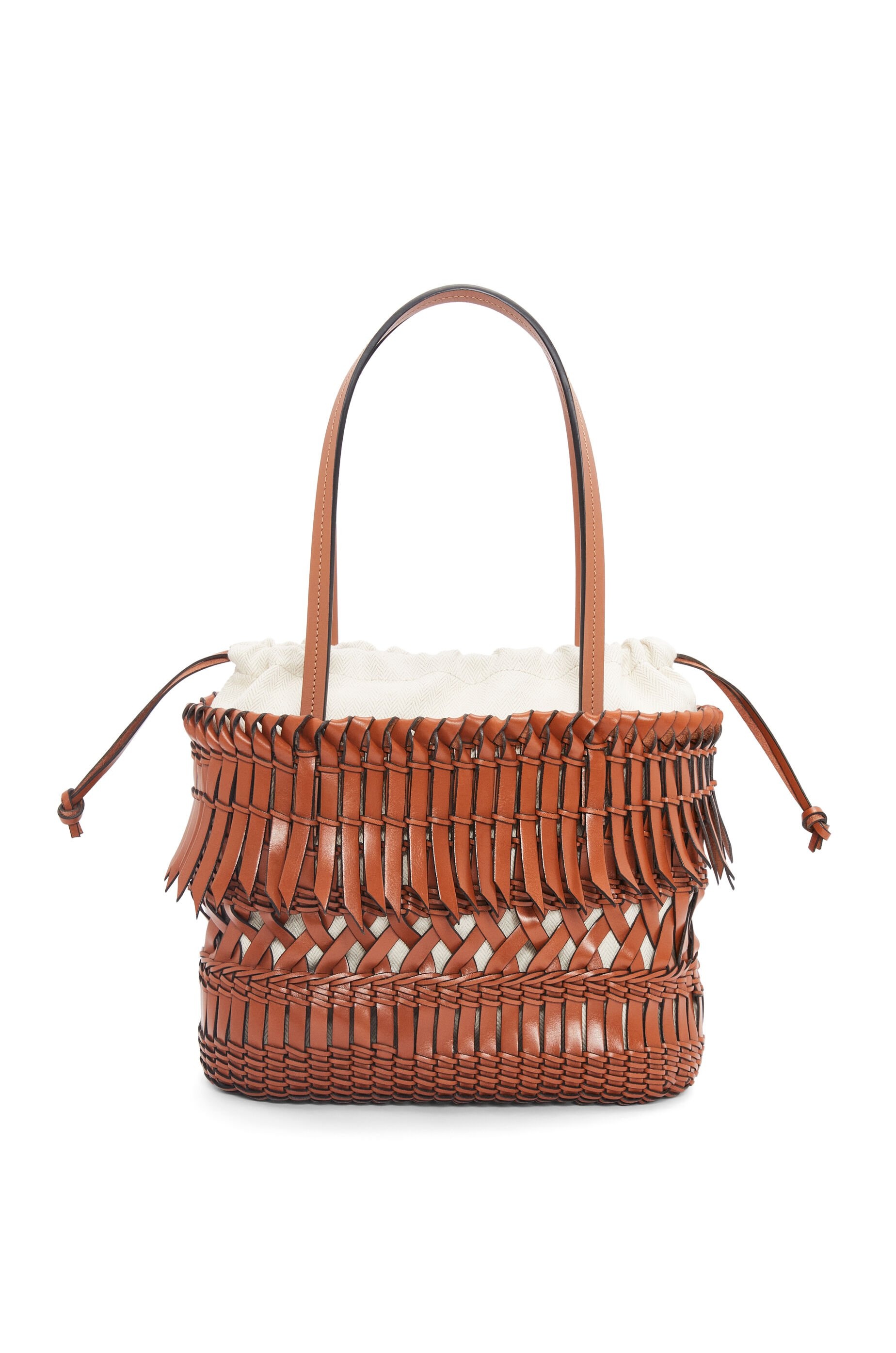 Fringe Square Basket bag in calfskin - 3