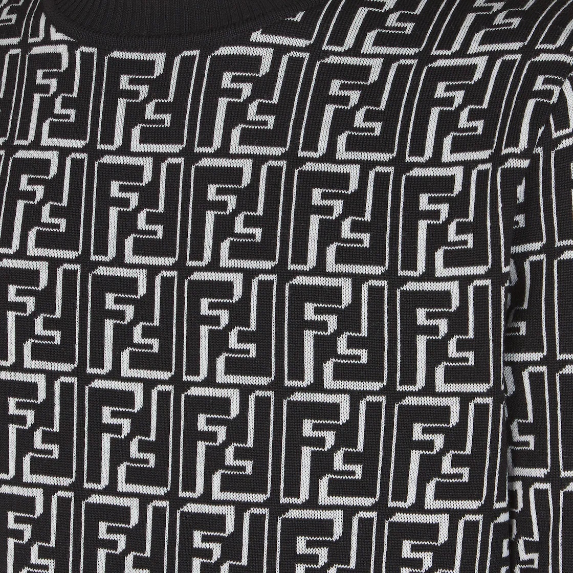 Black wool pullover - 3