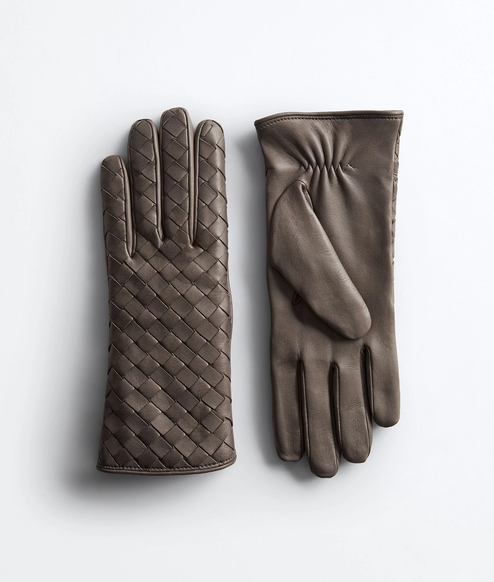Intrecciato Leather Gloves - 1