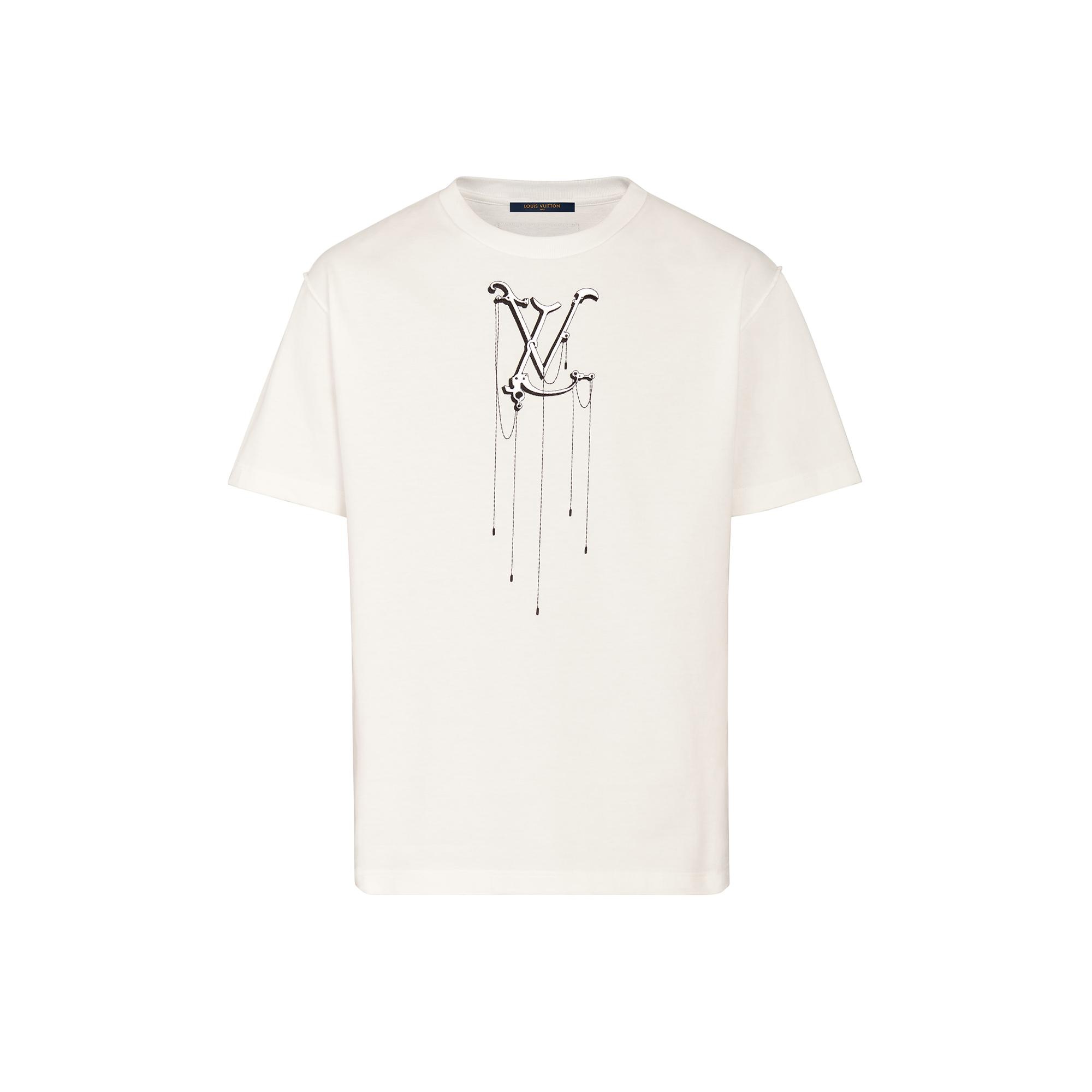 LV Pendant Embroidery T-Shirt - 1