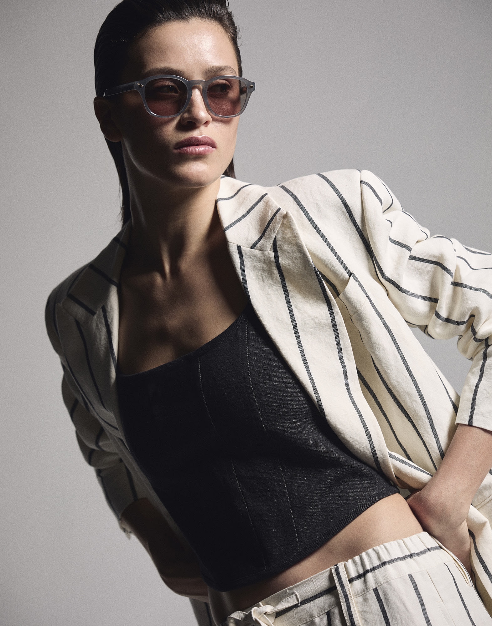 Intarsia Rays acetate sunglasses - 4