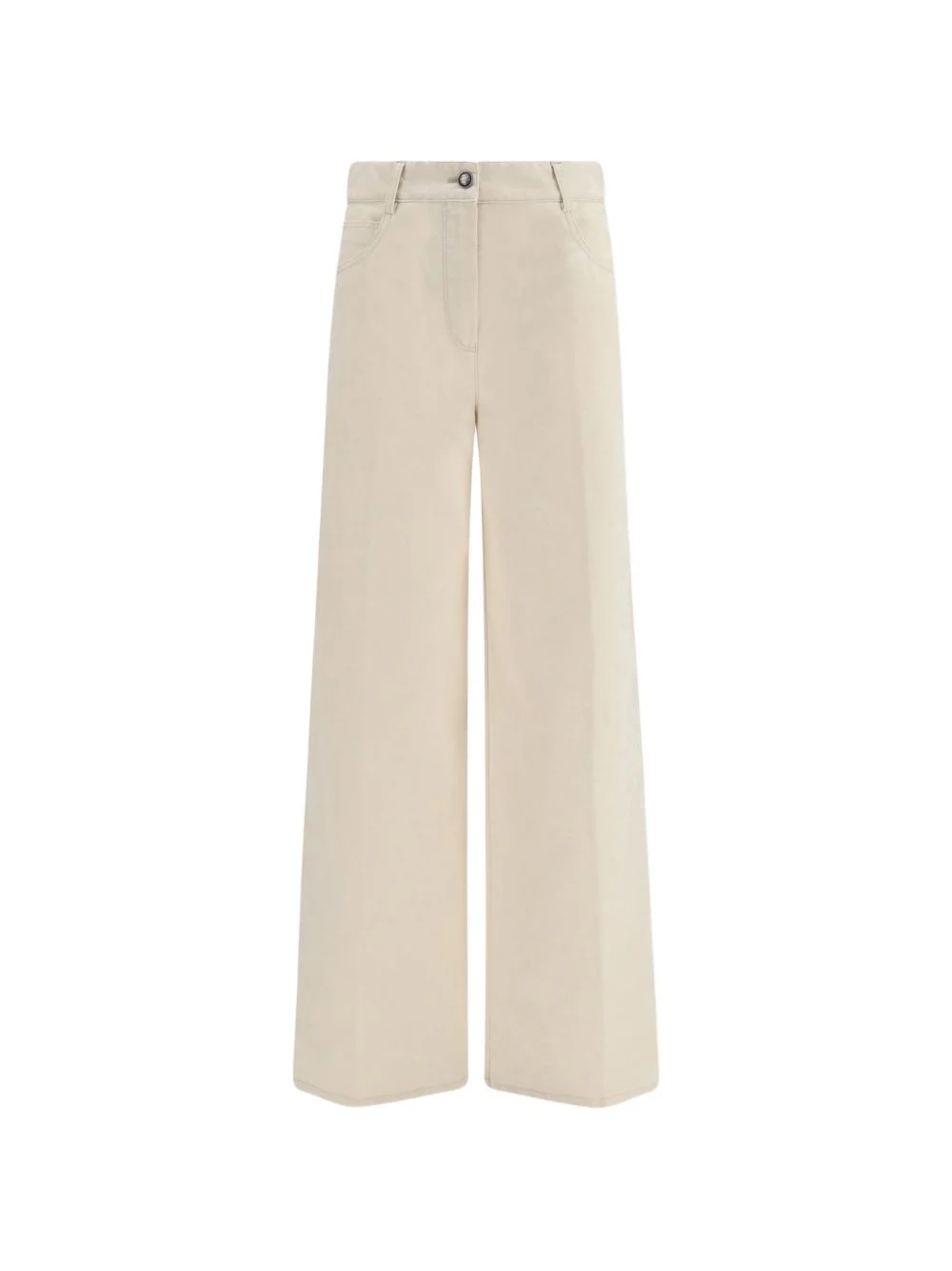 belt-loops wide-leg trousers - 1