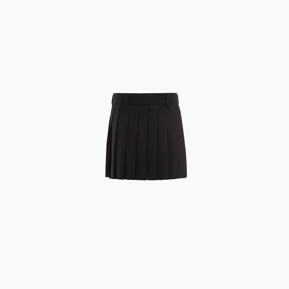 Mohair fabric miniskirt - 1